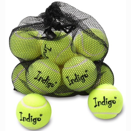 Купить Мяч для большого тенниса Indigo (12 шт в сетке) начальный уровень в Дигоре 