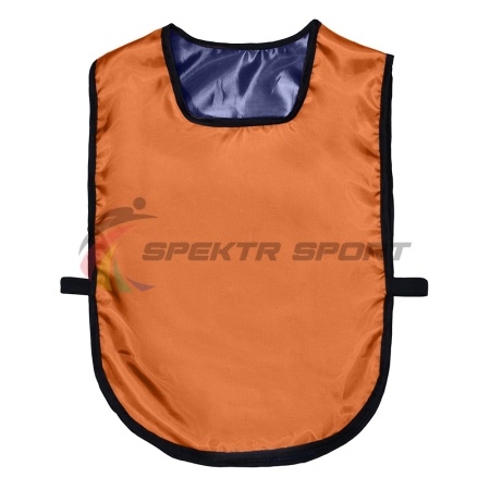 Купить Манишка футбольная двусторонняя универсальная Spektr Sport оранжево-синяя в Дигоре 
